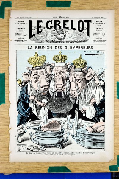 Cover av "" The Grelot"", Satirical in Colors av Alfred Le Petit