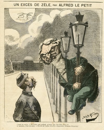 Illustrasjon av Alfred Le Petity (1841-1909) for omslaget til Le Grelot av Alfred Le Petit