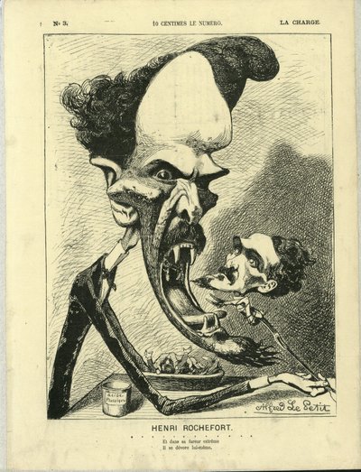 Illustrasjon av Alfred Le Pete (1841-1909) i La Charge (1870), nr. 3 av Alfred Le Petit