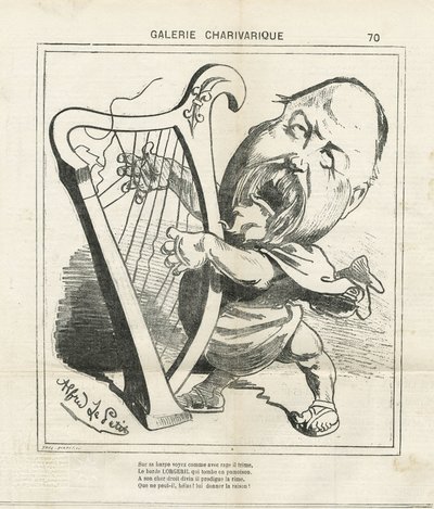 Illustrasjon av Alfred Le Pete (1841-1909) i Le Charivari av Alfred Le Petit