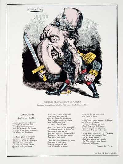 Flere edderkopper i taket, fra History of the Third Republic, Vol. I, Politisk historie, pub.1933 av Alfred Le Petit