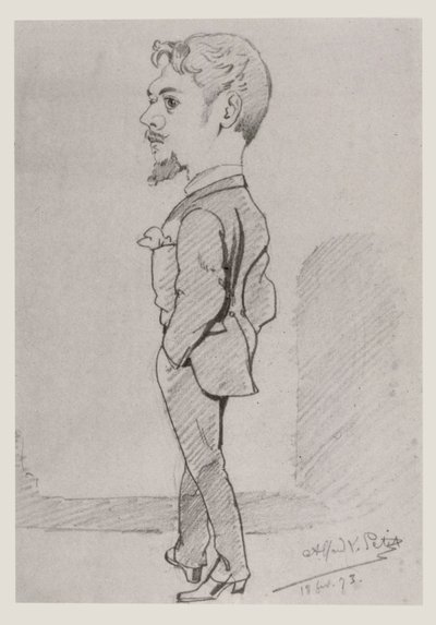 Portrett av Mars, 1873 av Alfred Le Petit