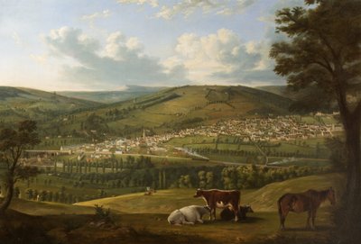 Stroud fra nær Rodborough Fort, Gloucestershire av Alfred Newland Smith