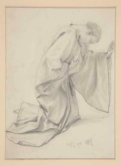 Munk på kne av Alfred Parsons
