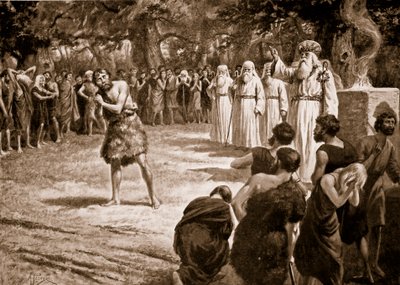 Rettferdighet blir utdelt av druidene, illustrasjon fra 