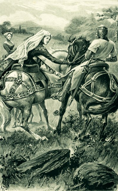 Grevinnen av Carrick og Robert De Bruce av Alfred Pearse