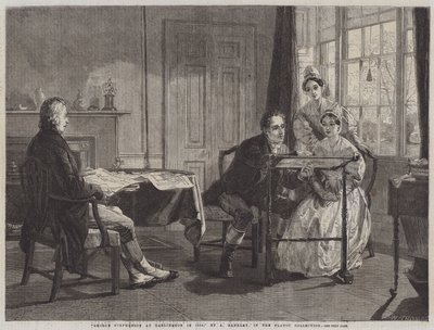 George Stephenson i Darlington i 1823 av Alfred Rankley