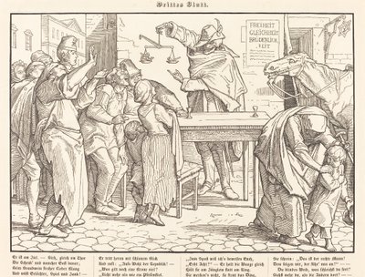 Også en dødedans III av Alfred Rethel