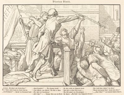 Også en dødedans IV av Alfred Rethel