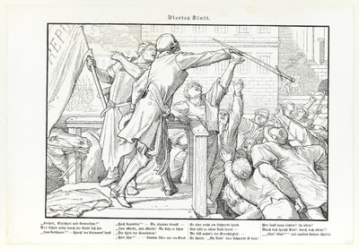 Også en dødsdans, plate IV av Alfred Rethel