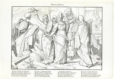 Også en dødedans, plate I av Alfred Rethel