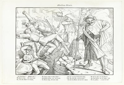 Også en dødedans, plate V av Alfred Rethel