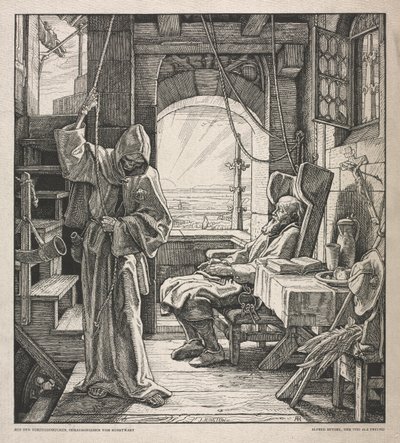 Dance of Death: Death as a Friend, 1850. av Alfred Rethel