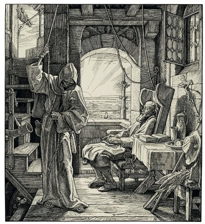 Død som en venn, 1851. av Alfred Rethel