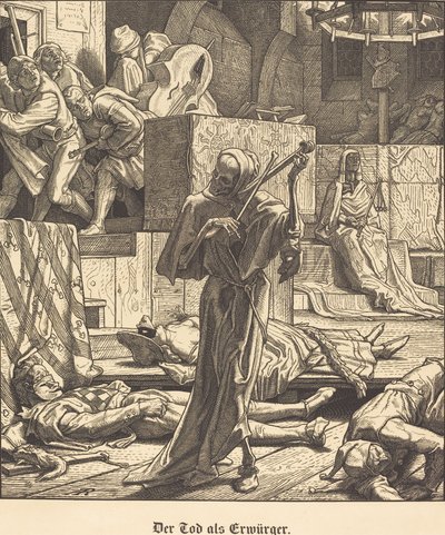 Døden som Strangler av Alfred Rethel