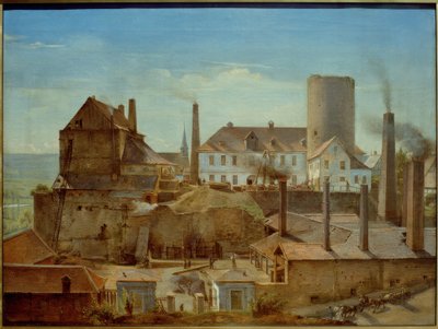 Harkortfabrikken ved Burg Wetter ved Ruhr av Alfred Rethel