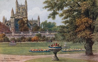 Bath Abbey, fra Institute Gardens av Alfred Robert Quinton