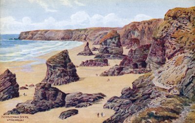 Bedruthan Steps, Nr. Newquay av Alfred Robert Quinton