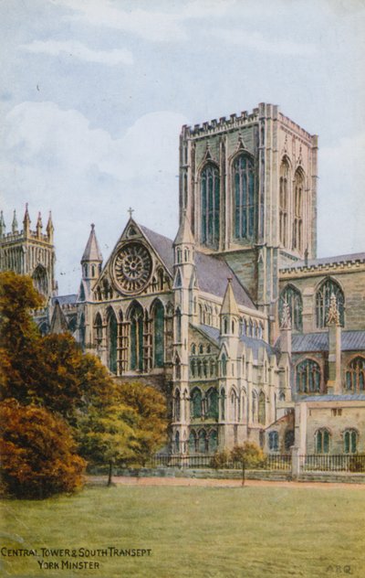Central Tower og South Transept, York Minster av Alfred Robert Quinton