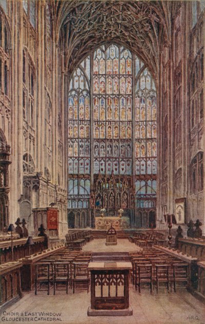 Kor og østvindu, Gloucester katedral av Alfred Robert Quinton
