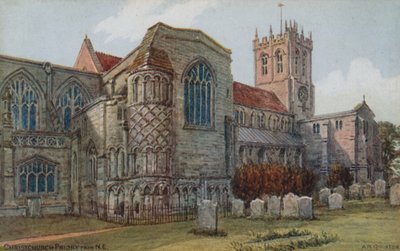 Christchurch Priory fra N E av Alfred Robert Quinton