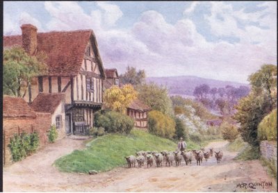 Cropthorne, Nr Evesham, Worcester, fra The Cottages and the Village Life of Rural England utgitt av Dent & Sons Limited av Alfred Robert Quinton