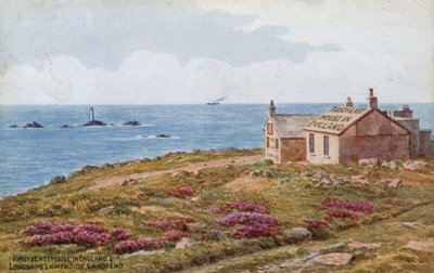 Første og siste hus i England og Longships Lighthouse, Lands End av Alfred Robert Quinton
