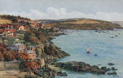 Fowey, fra Castle Hill av Alfred Robert Quinton