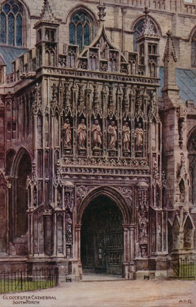 Gloucester Cathedral, South Porch av Alfred Robert Quinton
