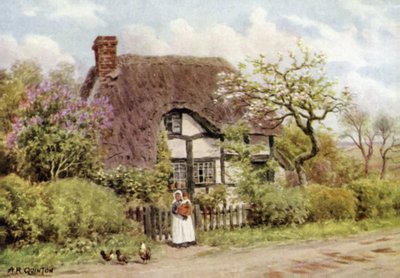 Syrin- og epleblomster, Harvington, Worcester av Alfred Robert Quinton