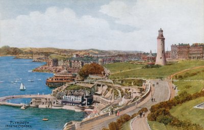 Plymouth, fra citadellet av Alfred Robert Quinton