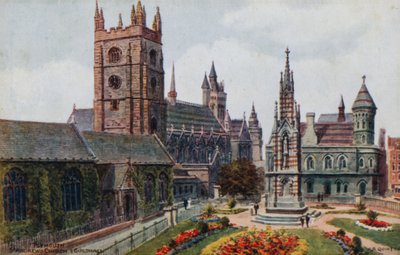 Plymouth, St Andrews Church og Guildhali av Alfred Robert Quinton