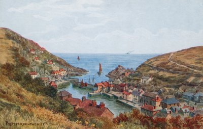 Polperro, fra bakken av Alfred Robert Quinton