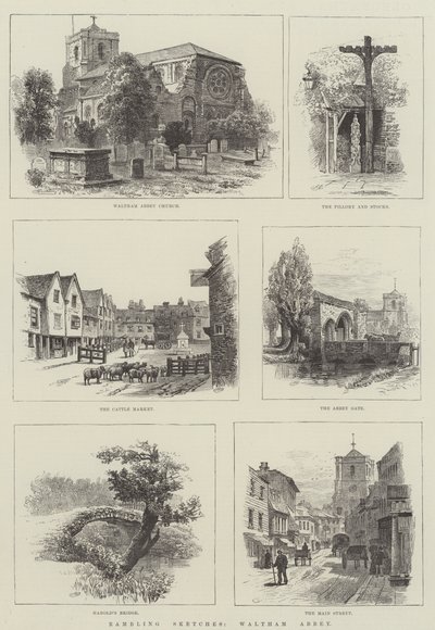 Vandrende skisser, Waltham Abbey av Alfred Robert Quinton