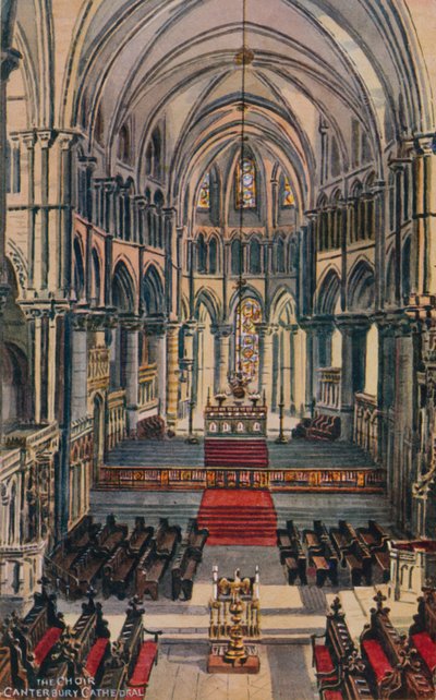 The Choir Canterbury Cathedral av Alfred Robert Quinton