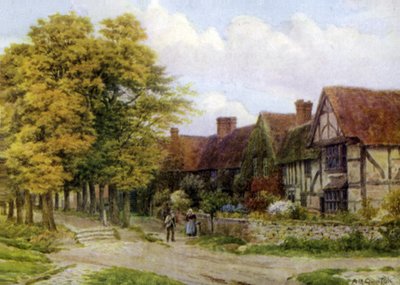 The Priory, Steventon, Berks (farge litho) av Alfred Robert Quinton