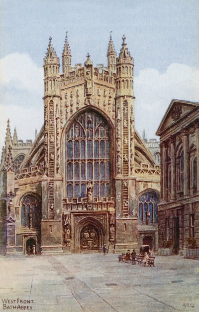 Vestfronten, Bath Abbey av Alfred Robert Quinton
