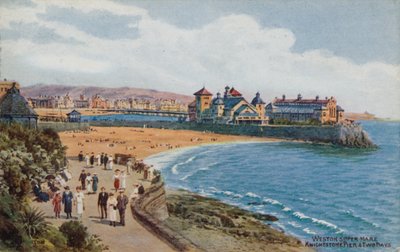 Weston-Super-Mare, Knightstone Pier og Two Bays av Alfred Robert Quinton