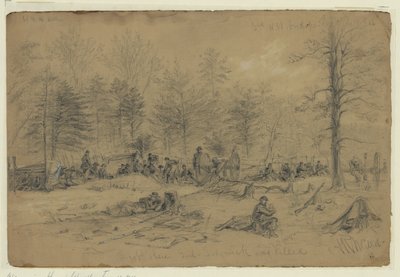 Spot hvor Genl. Sedgwick ble drept av Alfred Rudolph Waud