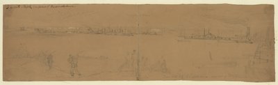 Transport i Alexandria fjerner tropper av Alfred Rudolph Waud