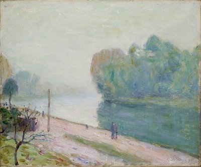 En sving i elven Loing, 1896 av Alfred Sisley