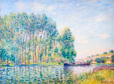 En sving i Loing at Moret av Alfred Sisley