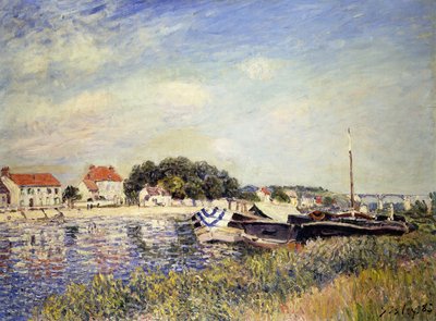 Banks of the Loing ved Saint-Mammes; Bords du Loing a Saint-Mammes, 1885 av Alfred Sisley