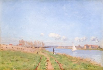 Seinebredden ved Argenteuil av Alfred Sisley