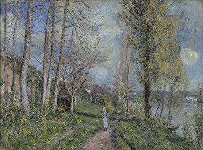 Seinebredden, ca. 1880-81 av Alfred Sisley