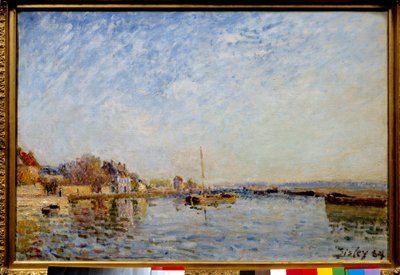 Canal du Loing-maleri av Alfred Sisley av Alfred Sisley