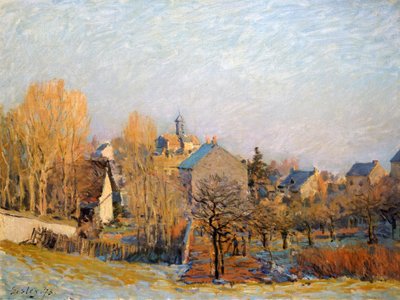 Frost i Louveciennes, 1873. av Alfred Sisley