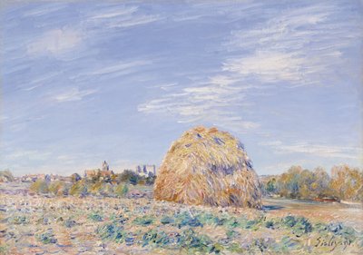 Haystack on the Banks of the Loing, 1891 av Alfred Sisley