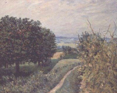 I vingårdene ved Louveciennes av Alfred Sisley