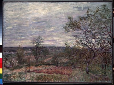 ""Journee de vent a Veneux"" (Windy Day at Veneux) Maleri av Alfred Sisley (1839-1899) 1882 (impresjonisme) Hermitage Museum, Saint Petersburg (Saint-Petersburg) av Alfred Sisley